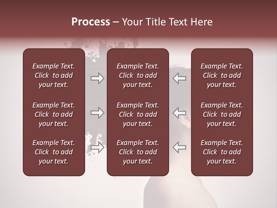 Water Caucasian Liquid PowerPoint Template