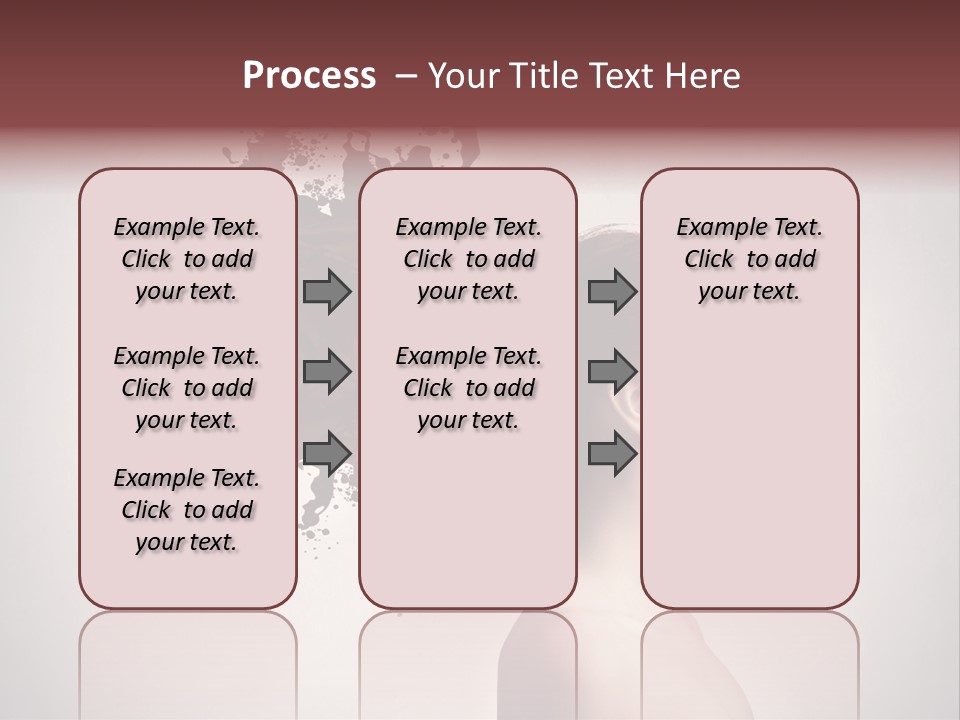 Water Caucasian Liquid PowerPoint Template