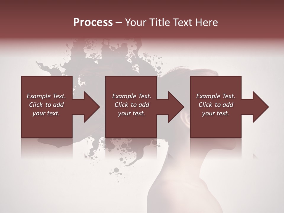 Water Caucasian Liquid PowerPoint Template