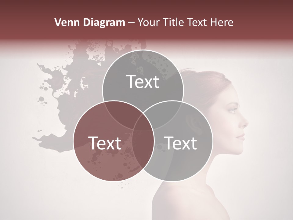 Water Caucasian Liquid PowerPoint Template