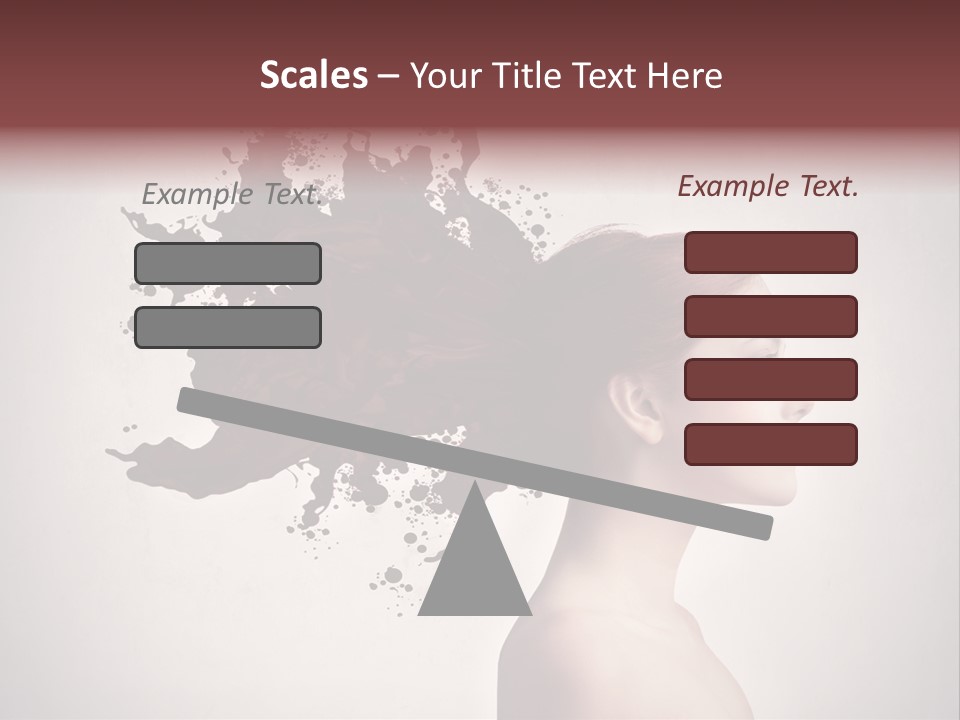 Water Caucasian Liquid PowerPoint Template