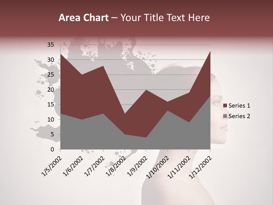 Water Caucasian Liquid PowerPoint Template