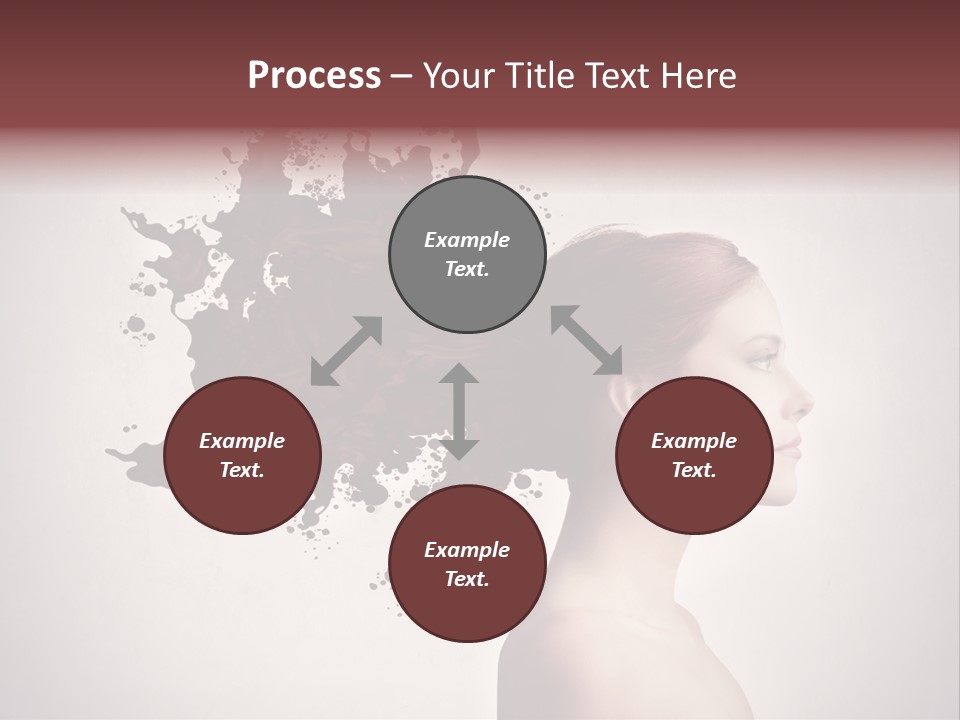 Water Caucasian Liquid PowerPoint Template