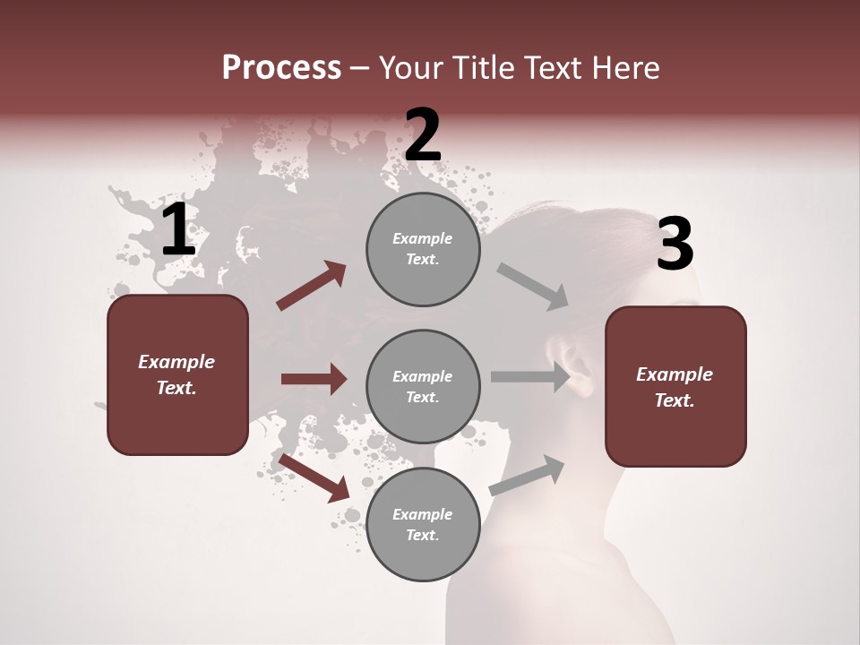 Water Caucasian Liquid PowerPoint Template
