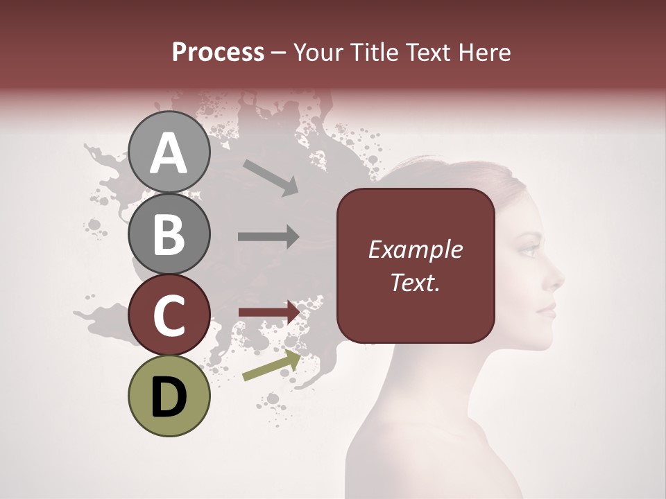 Water Caucasian Liquid PowerPoint Template