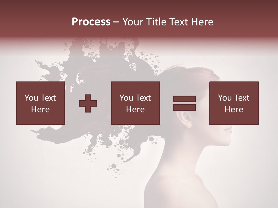 Water Caucasian Liquid PowerPoint Template