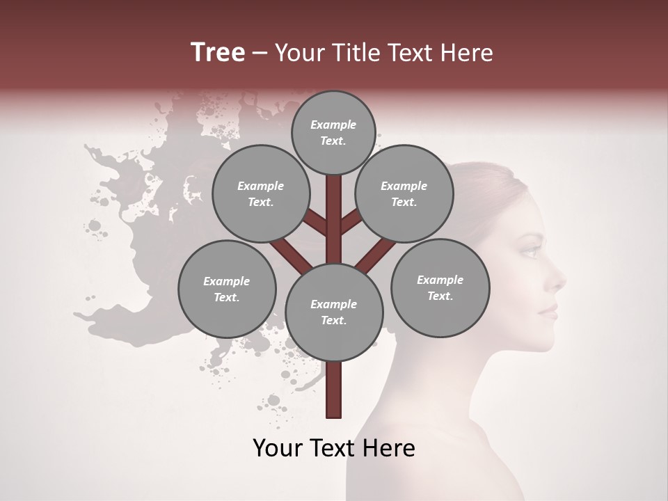 Water Caucasian Liquid PowerPoint Template