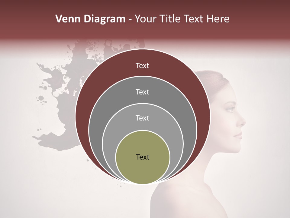 Water Caucasian Liquid PowerPoint Template