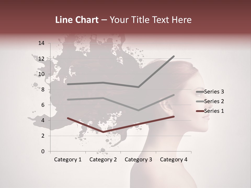 Water Caucasian Liquid PowerPoint Template