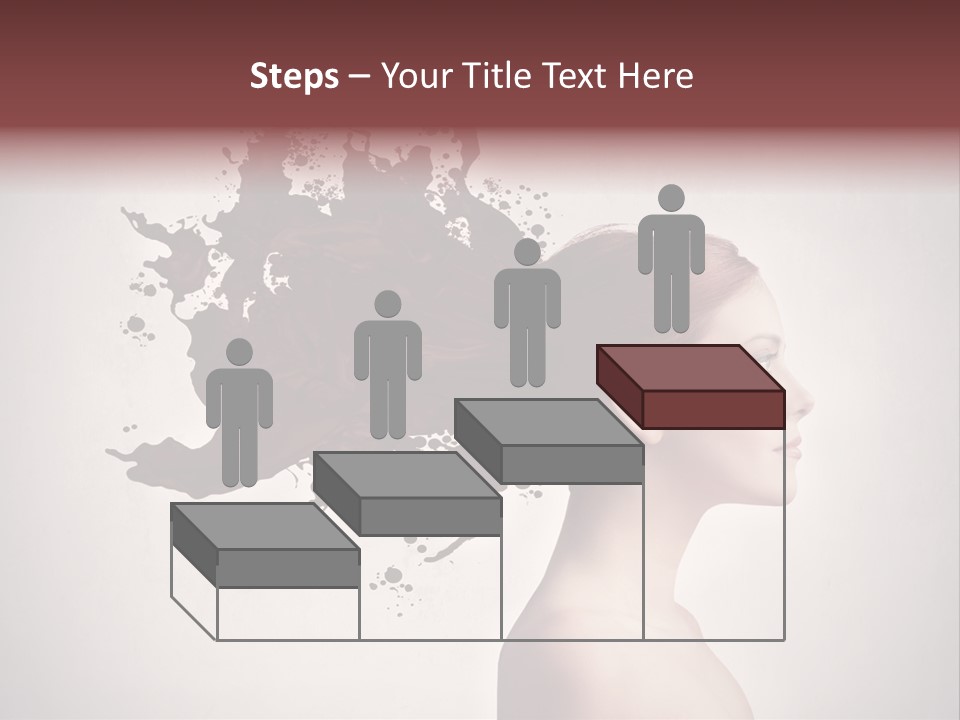 Water Caucasian Liquid PowerPoint Template