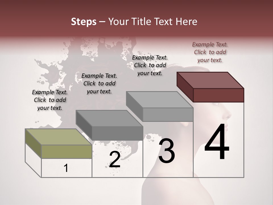 Water Caucasian Liquid PowerPoint Template