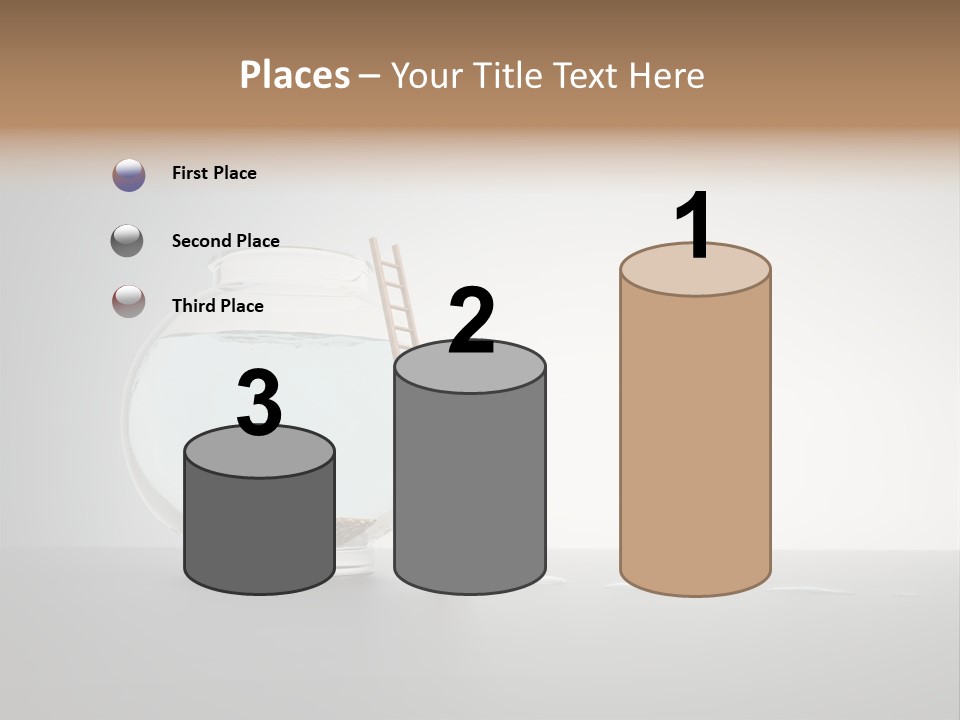 I Olated Blue Leap PowerPoint Template