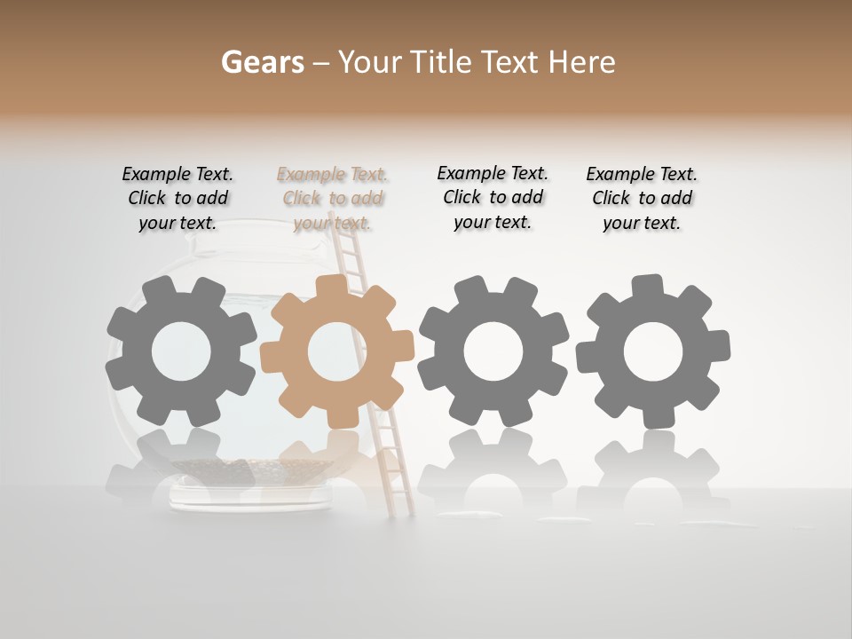 I Olated Blue Leap PowerPoint Template