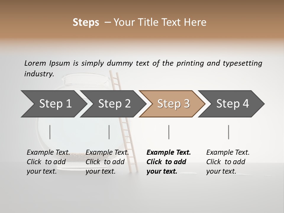I Olated Blue Leap PowerPoint Template