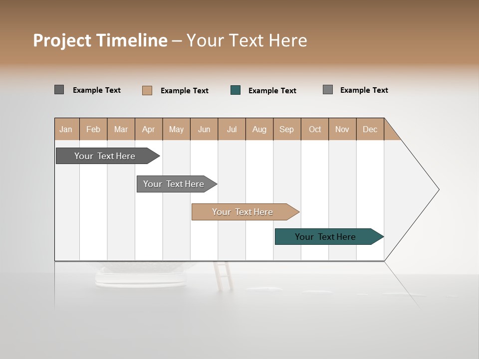 I Olated Blue Leap PowerPoint Template