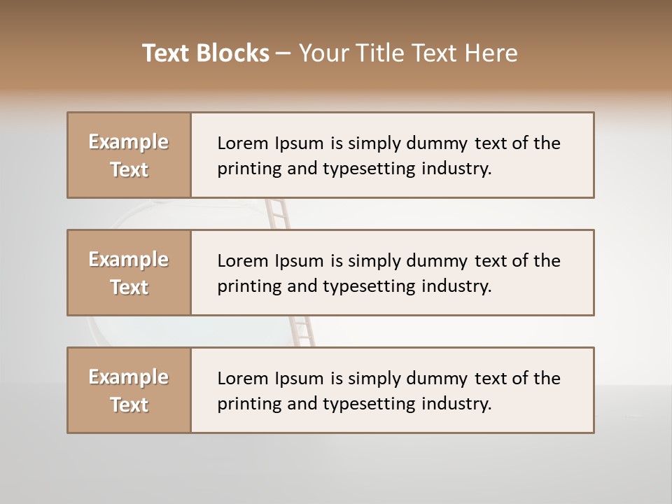 I Olated Blue Leap PowerPoint Template