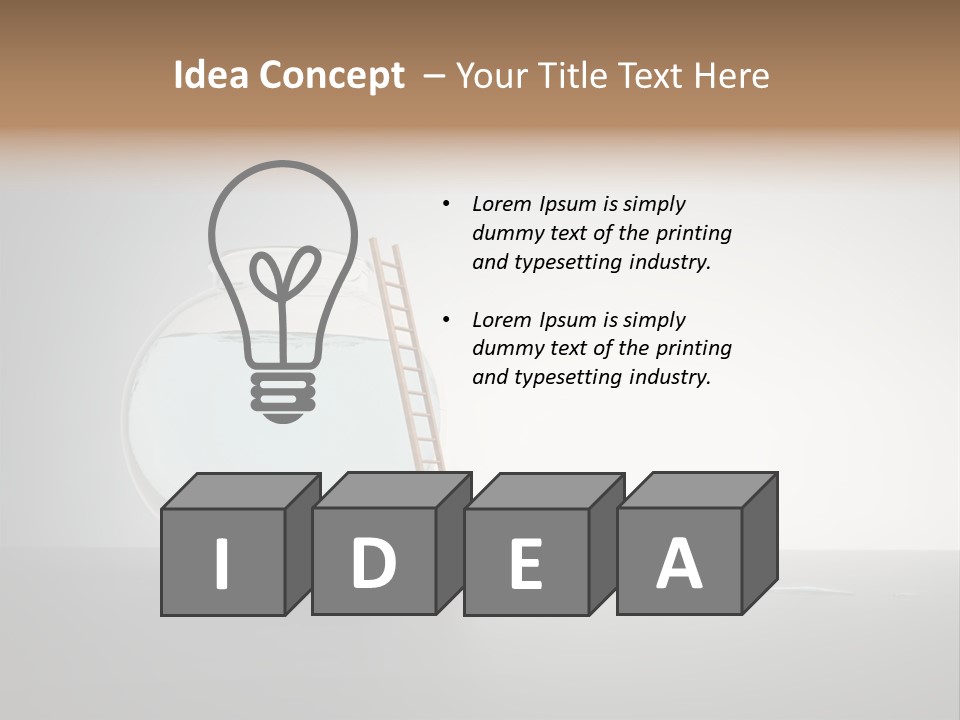 I Olated Blue Leap PowerPoint Template