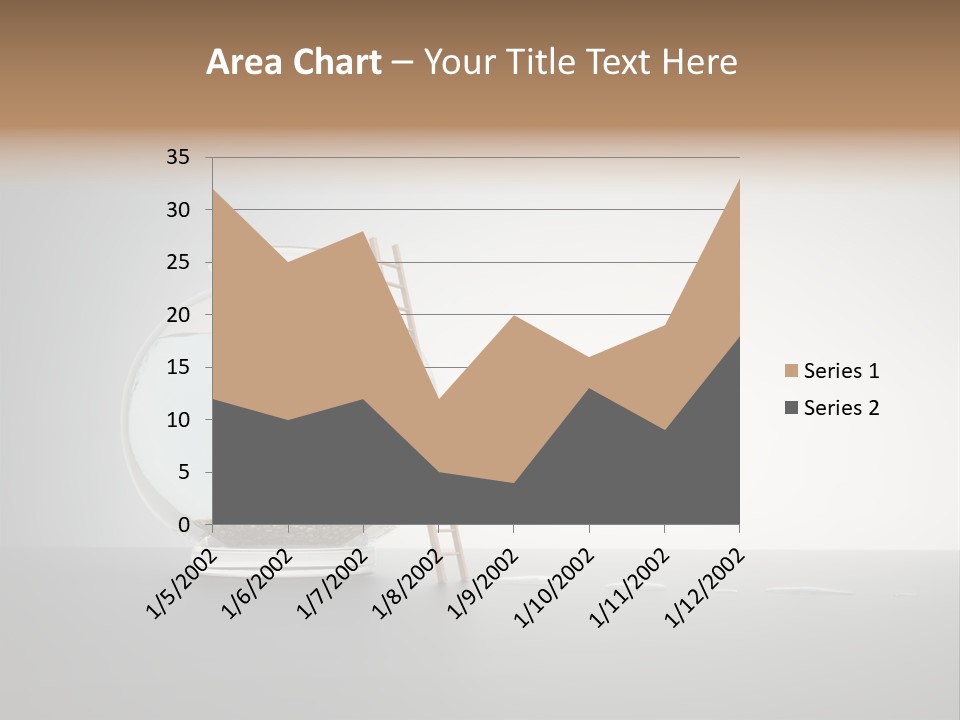 I Olated Blue Leap PowerPoint Template