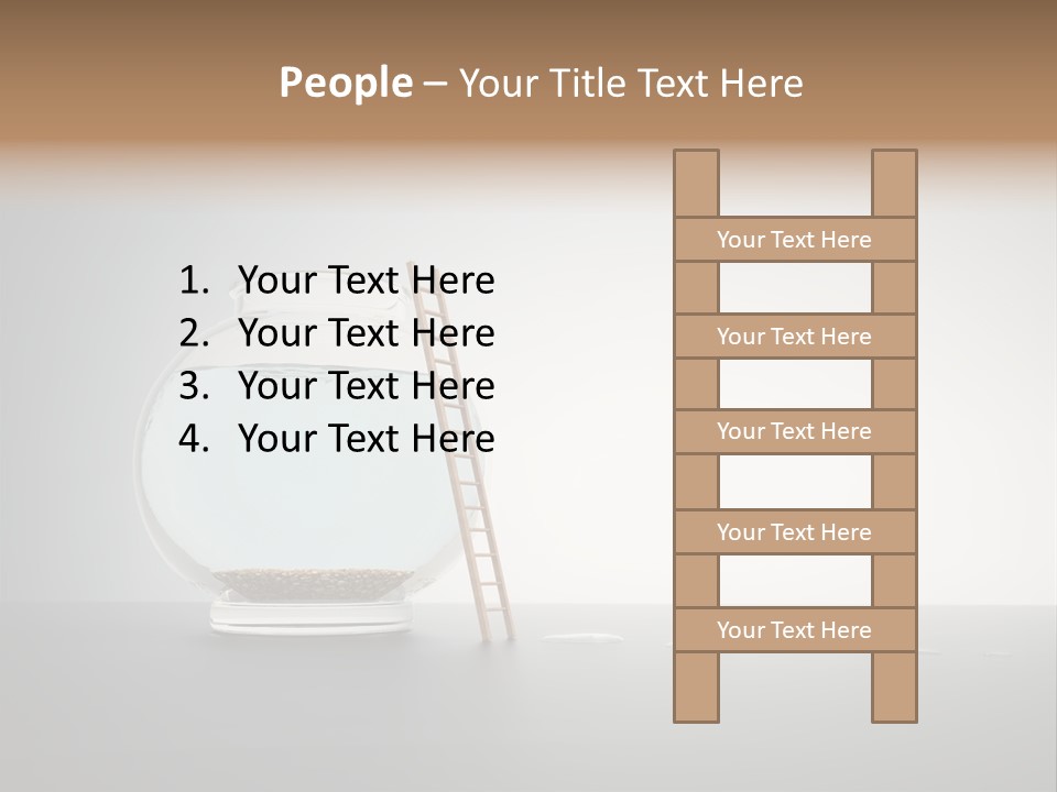 I Olated Blue Leap PowerPoint Template