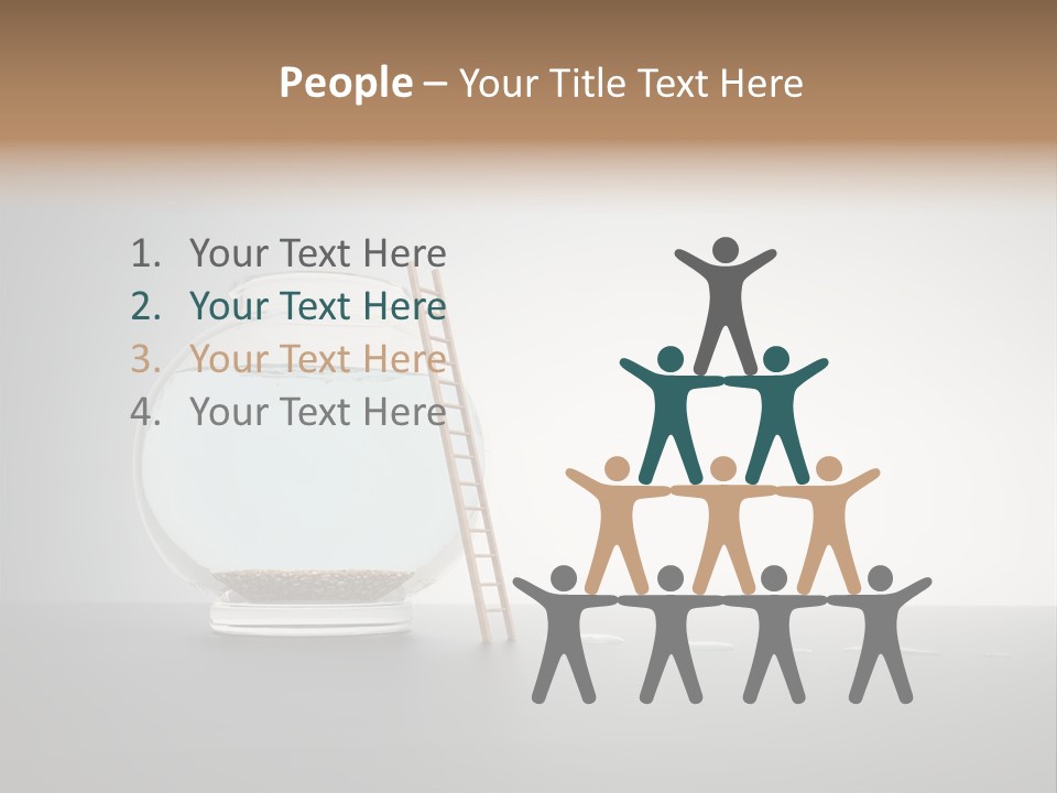 I Olated Blue Leap PowerPoint Template