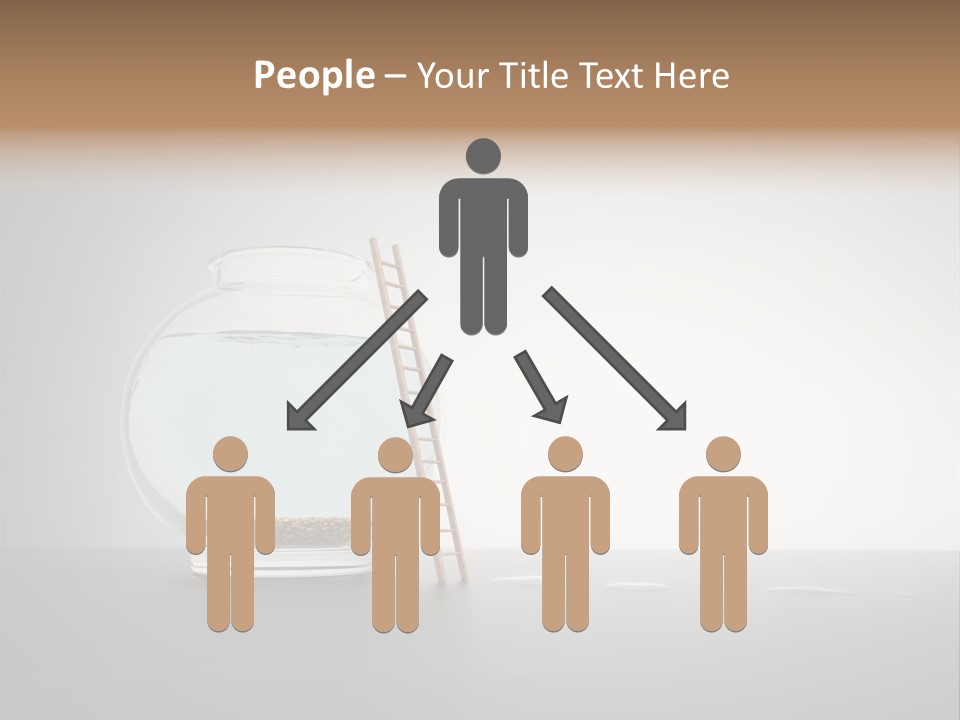 I Olated Blue Leap PowerPoint Template