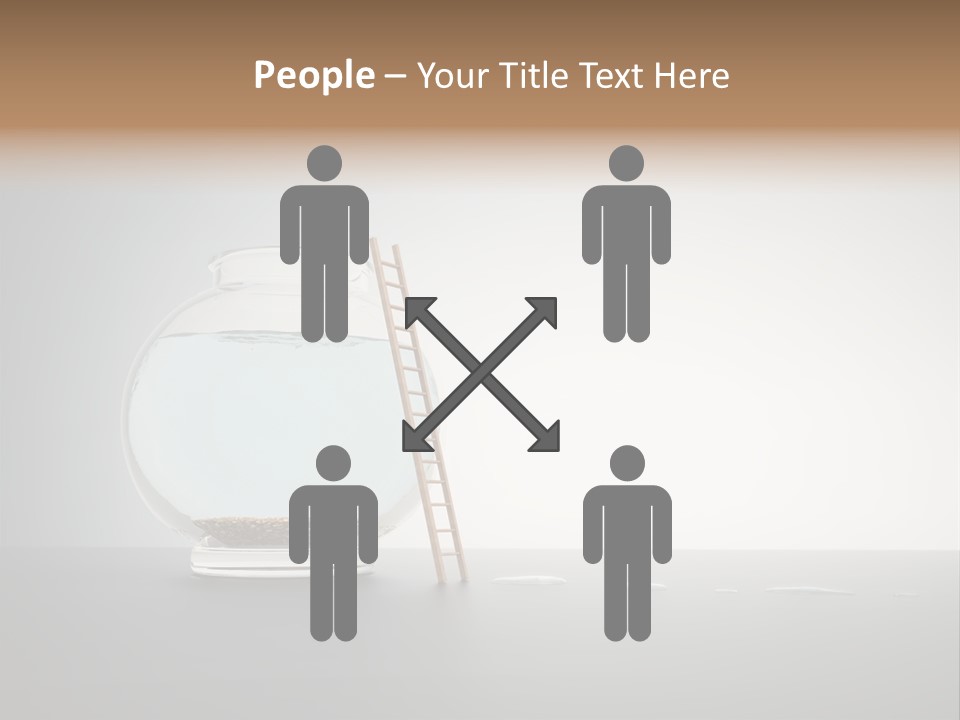 I Olated Blue Leap PowerPoint Template