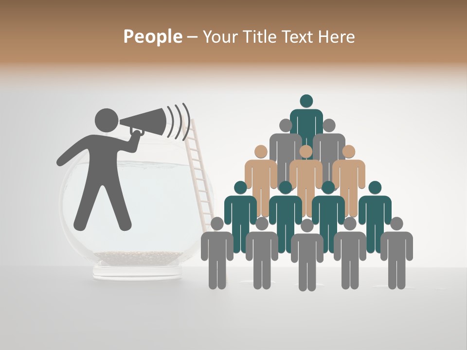 I Olated Blue Leap PowerPoint Template