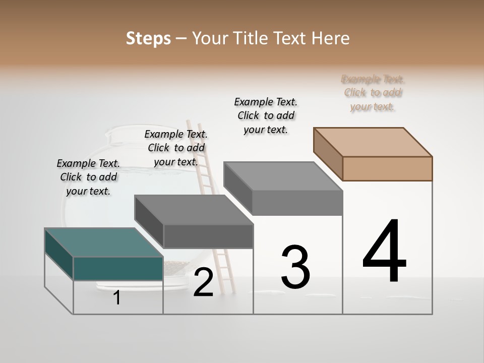 I Olated Blue Leap PowerPoint Template
