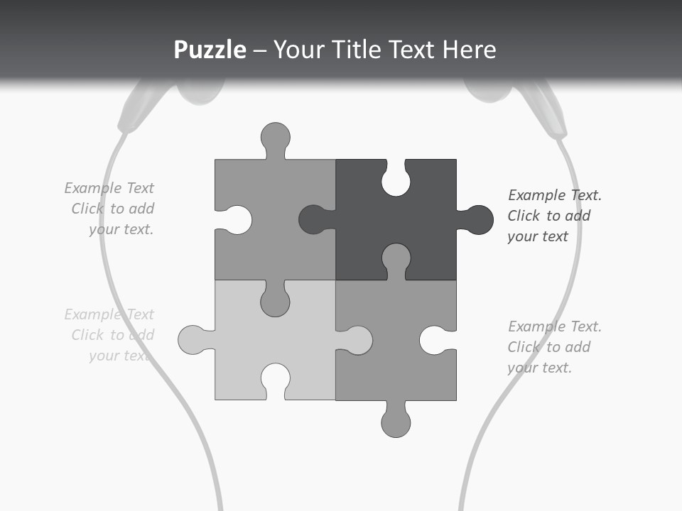 Cord Sound Wire PowerPoint Template