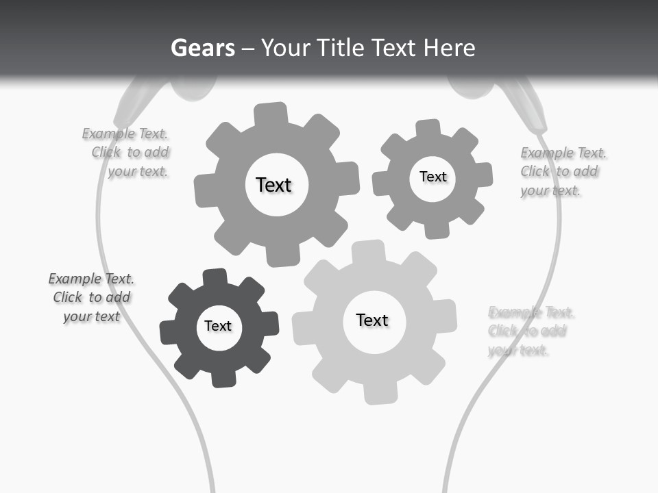 Cord Sound Wire PowerPoint Template