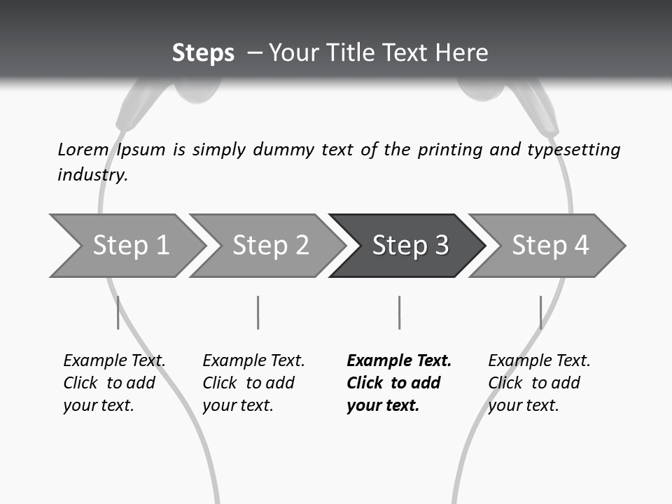 Cord Sound Wire PowerPoint Template