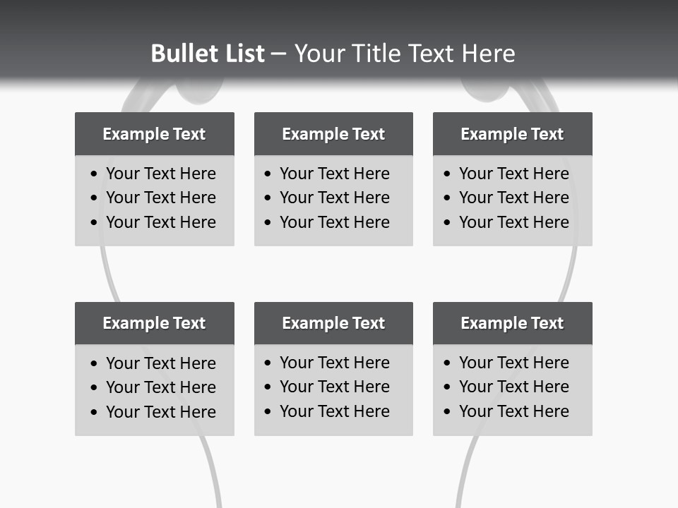 Cord Sound Wire PowerPoint Template