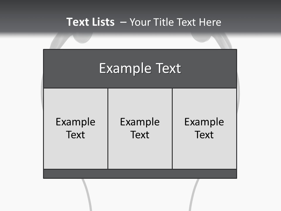 Cord Sound Wire PowerPoint Template