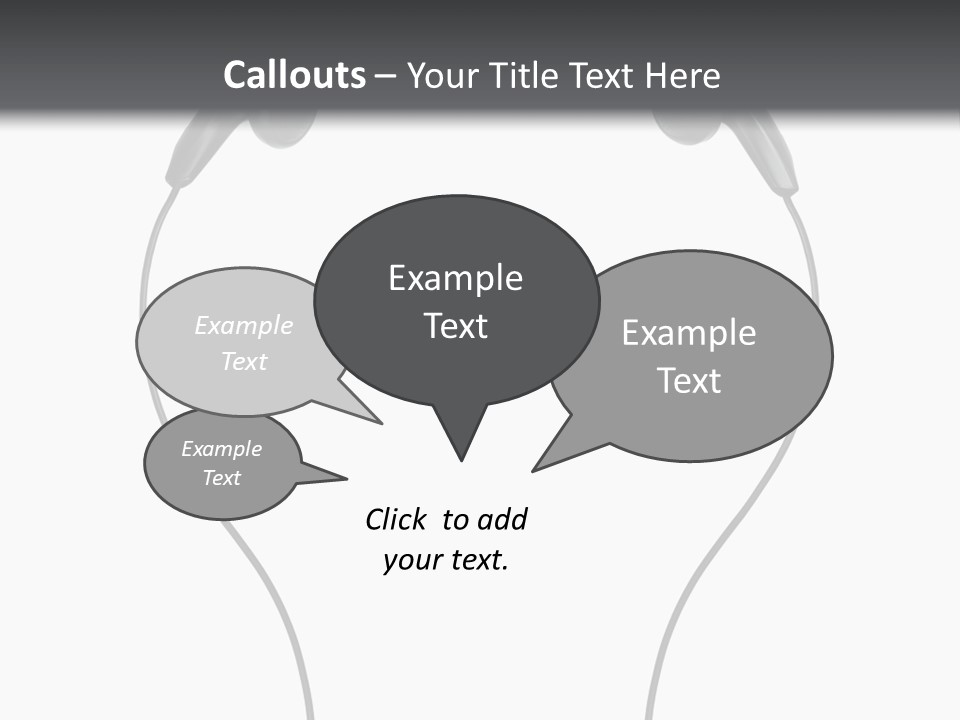 Cord Sound Wire PowerPoint Template