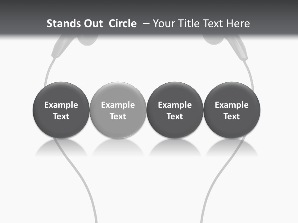 Cord Sound Wire PowerPoint Template