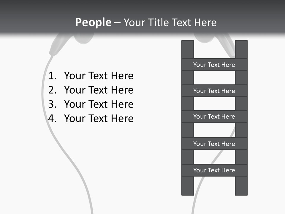 Cord Sound Wire PowerPoint Template