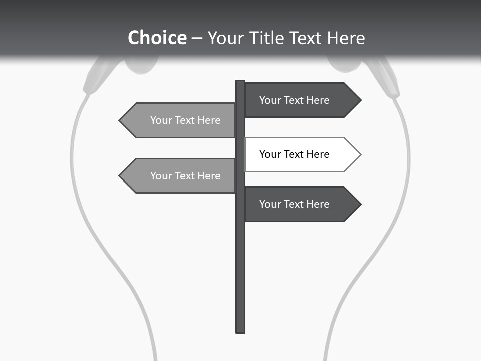 Cord Sound Wire PowerPoint Template