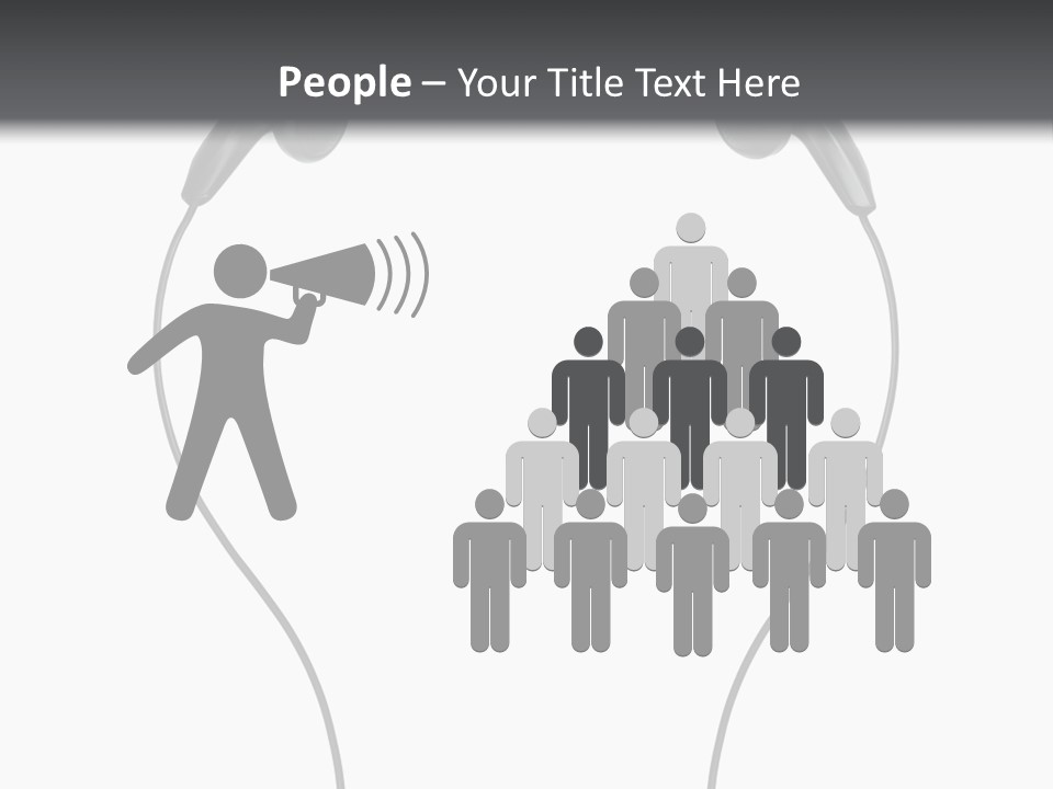 Cord Sound Wire PowerPoint Template