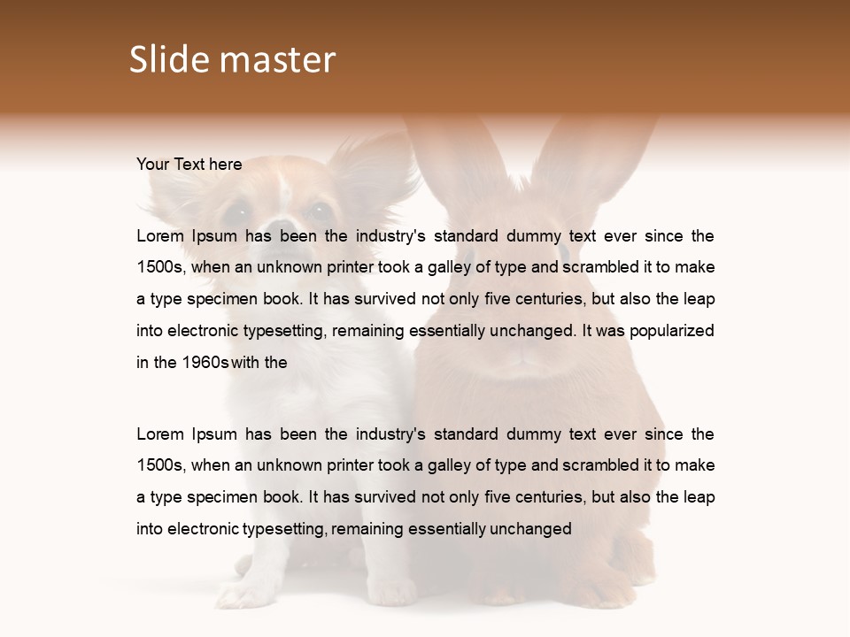 Dog Friendship Animal PowerPoint Template