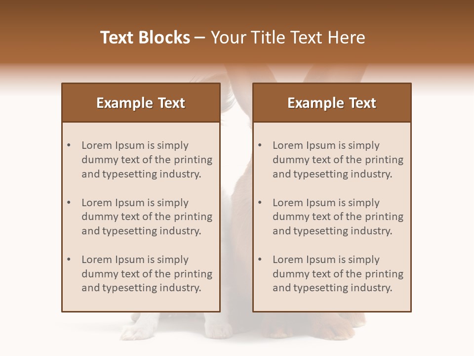 Dog Friendship Animal PowerPoint Template