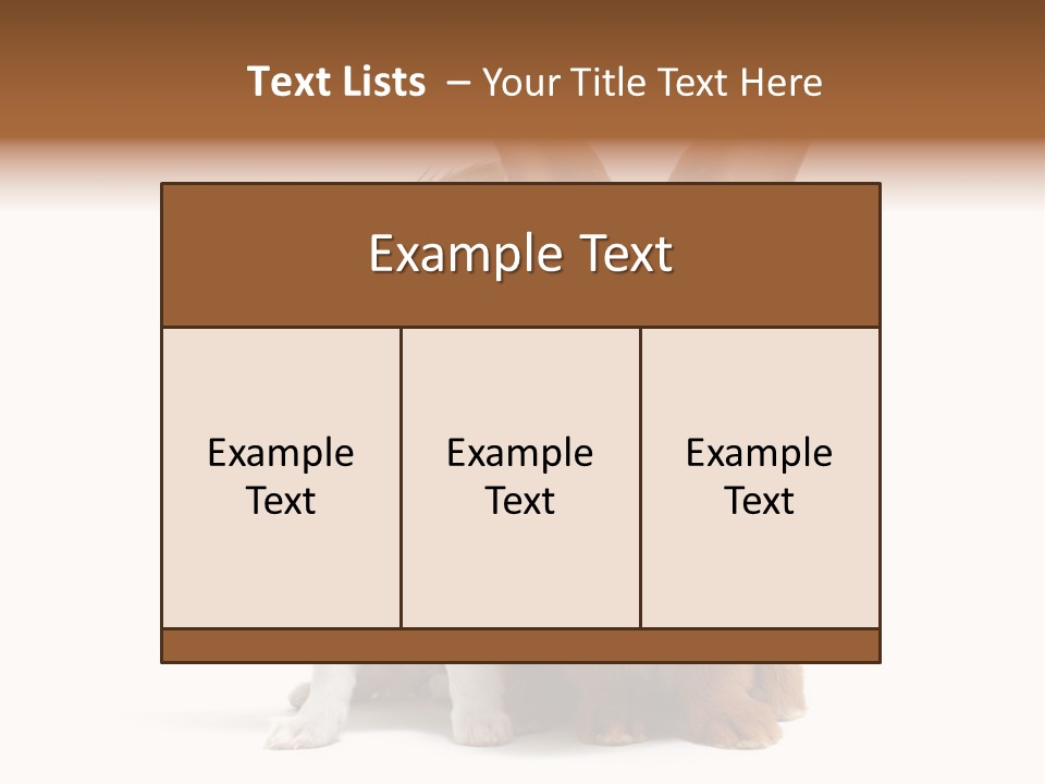 Dog Friendship Animal PowerPoint Template