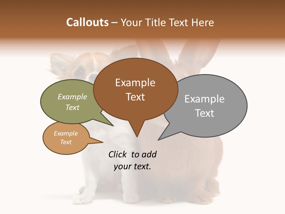 Dog Friendship Animal PowerPoint Template