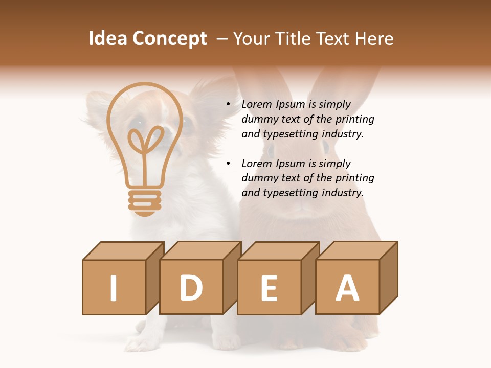 Dog Friendship Animal PowerPoint Template