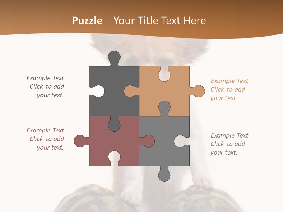 Two Reptile Brown PowerPoint Template