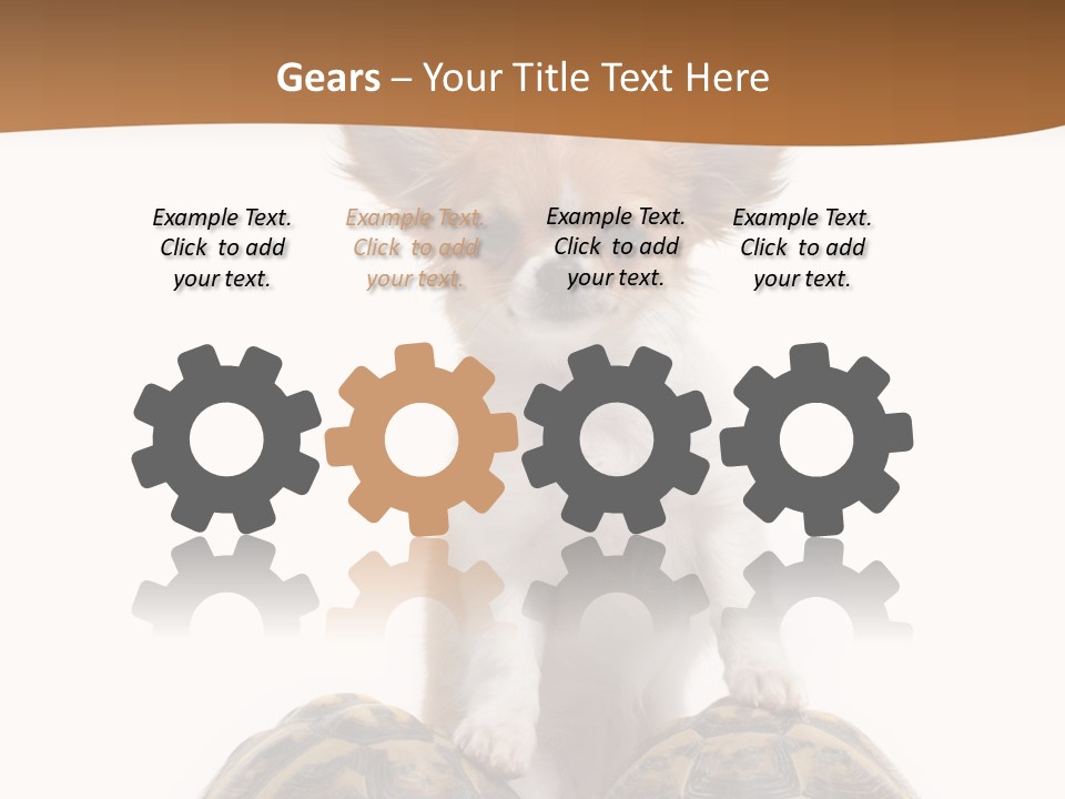 Two Reptile Brown PowerPoint Template