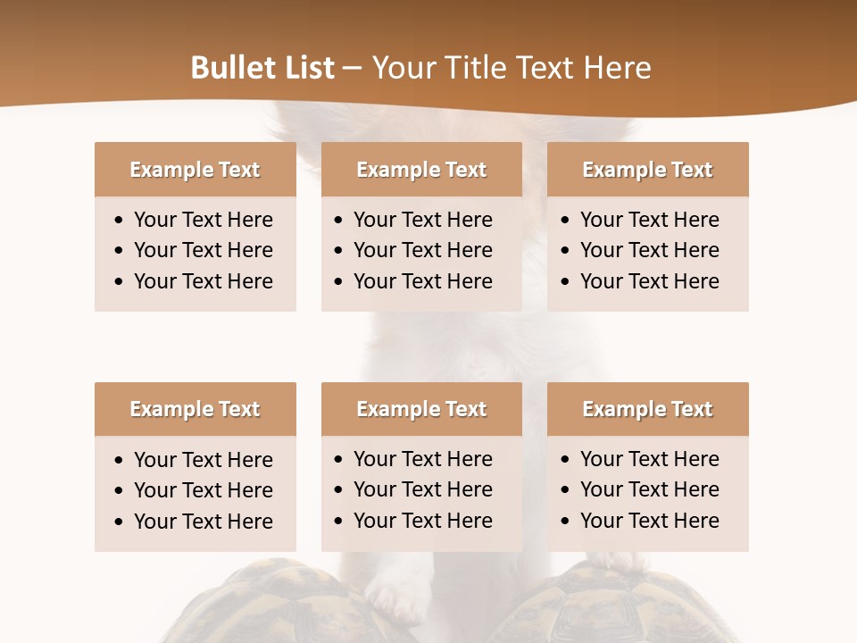 Two Reptile Brown PowerPoint Template