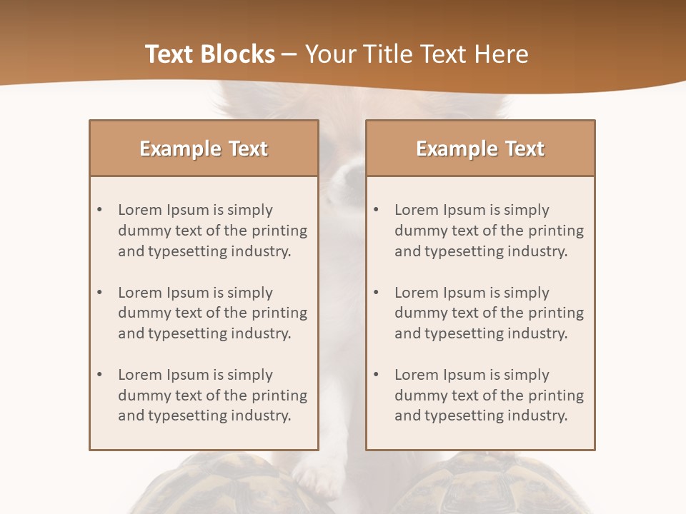 Two Reptile Brown PowerPoint Template