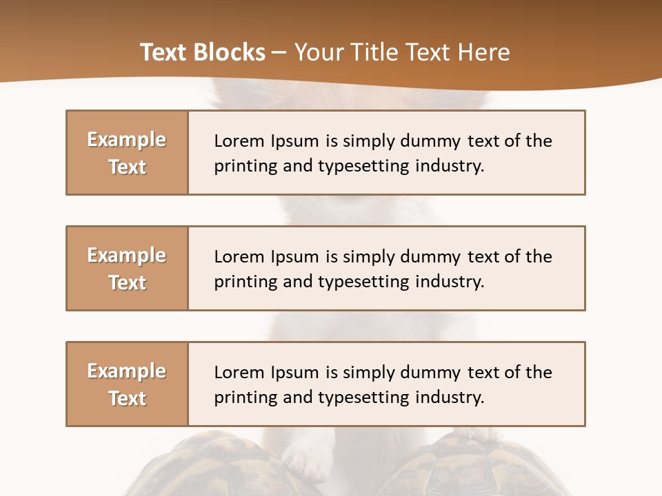 Two Reptile Brown PowerPoint Template