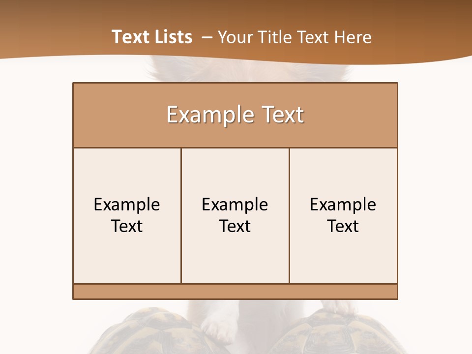 Two Reptile Brown PowerPoint Template