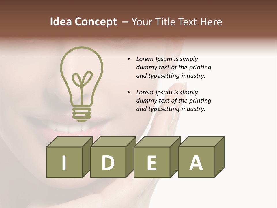 Portrait Y Face PowerPoint Template